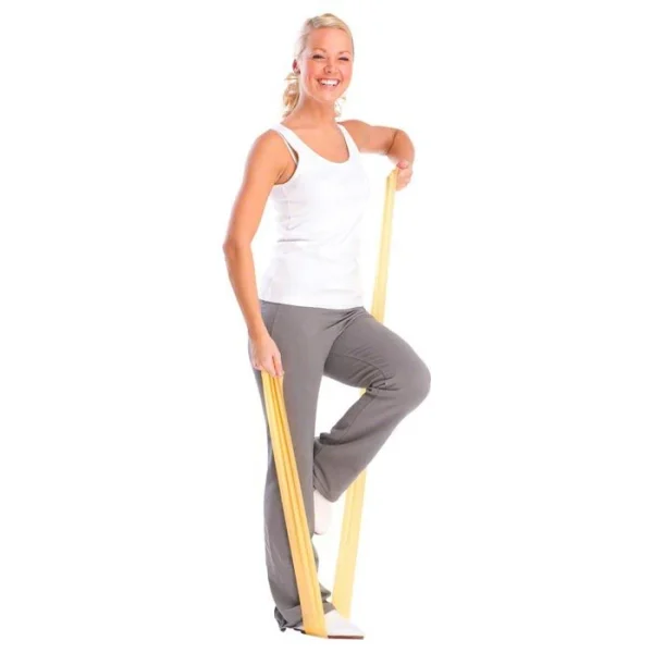 THERABAND Fitnessband Übungsband Set 1,5m, Leicht, Medium, Stark, 3 Stück 3