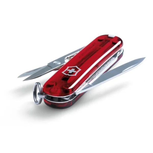 Victorinox Taschenmesser Signature, 0.6225.T, Rot Transparent, 8 Funktionen 3