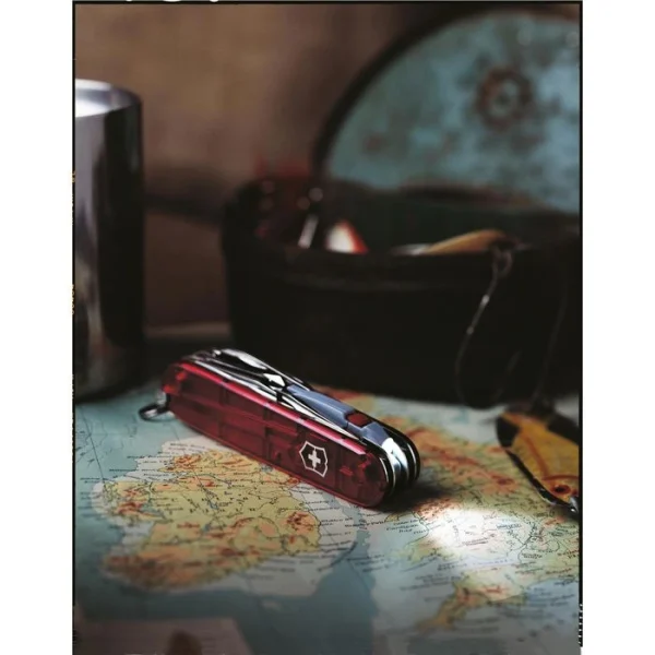 Victorinox Taschenmesser Spartan Lite 1.7804.T, Rot Transparent, 15 Funktionen 3
