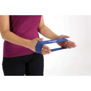Togu Fitnessband Theragym Übungsband, 28cm, Starker Widerstand, Blau, Loop 10