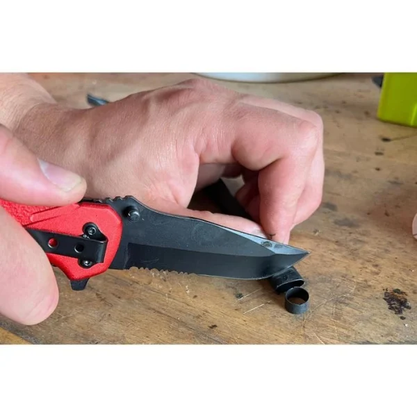 Ks Tools KS-Tools Klappmesser 907.2220, Klingenlänge 8,5cm, Aluminium, Rot / Schwarz 4