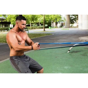 ActiveVikings Fitnessband Pull-Up, 1m, Mittlerer Widerstand, Blau, Loop 13