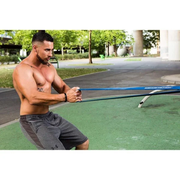 ActiveVikings Fitnessband Pull-Up, 1m, Mittlerer Widerstand, Blau, Loop 5