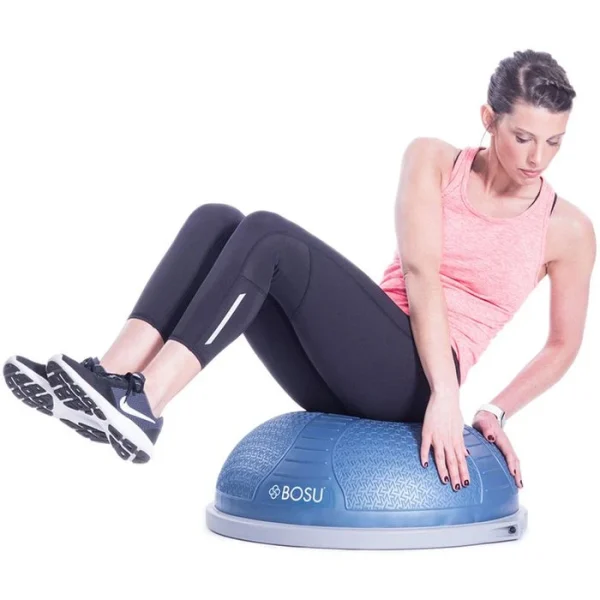 Bosu Balance-Ball NexGen Pro Balance Trainer, Beidseitig Nutzbar, Mit Luftpumpe, Blau, Ø 65cm 3