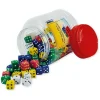 TimeTex Würfel 93601, Spielwürfel-Satz Bunt, Augenwürfel, 15mm Kantenlänge, 100 Stück 14