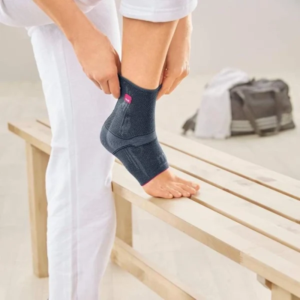 Medi Sprunggelenkbandage Levamed, Rechts & Links, Silber, Größe I 5
