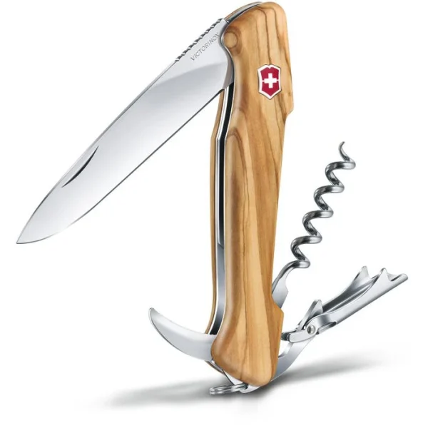 Victorinox Taschenmesser Wine Master 0.9701.64, Holzgriff, Olivenholz, 6 Funktionen 5