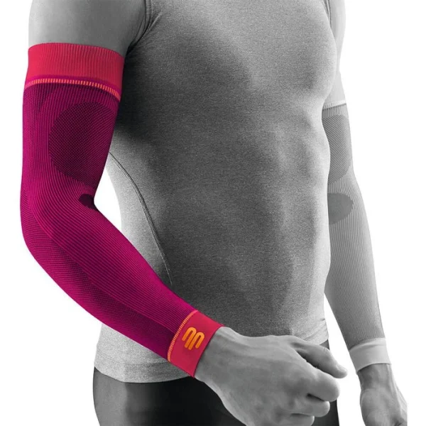 Bauerfeind Armling Sports Compression Sleeves Arm, Gr. XL (x-lang), Pink, Beidseitig Tragbar, 2 Stück 3