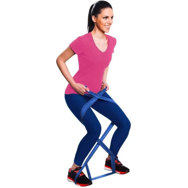 THERABAND Fitnessband Übungsband CLX 2m, Extra Starker Widerstand, Blau 5