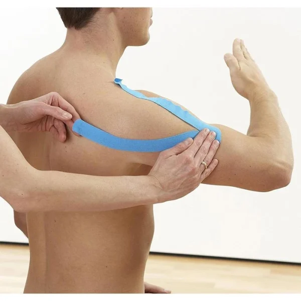 Nasara Kinesio-Tape Original, Schwarz, 5m X 5cm, Wasserfest, Elastisch 5