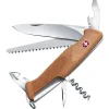 Victorinox Taschenmesser Ranger Wood 55, 0.9561.63, Holzgriff, Nussbaum, 10 Funktionen 23