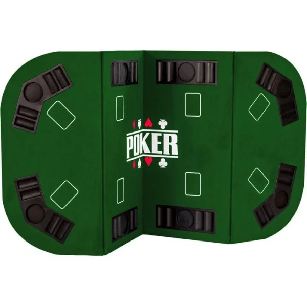 Maxstore Pokermatte 20030130, 160 X 80 Cm, Rechteckig, 8 Spieler, Grün 3