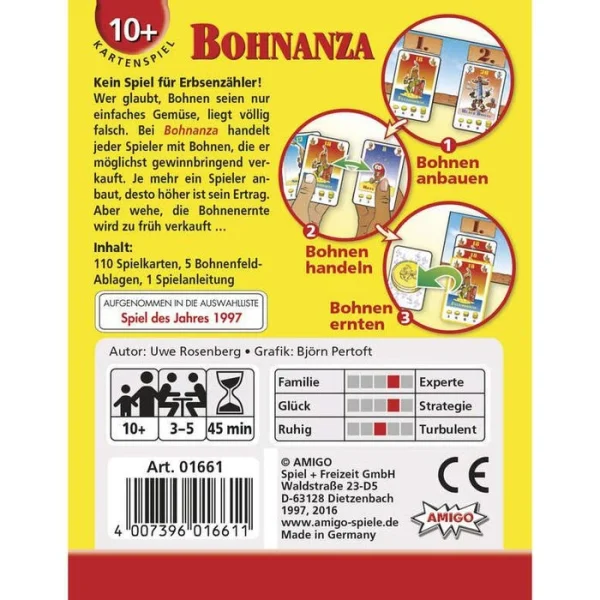 Bohnanza Kartenspiel Von Amigo, 3-5 Spieler, Ab 10 Jahre 4