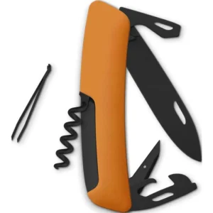 SWIZA Taschenmesser D03 Allblack, Orange, 11 Funktionen 11