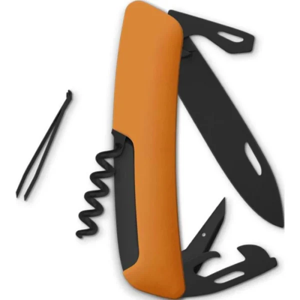SWIZA Taschenmesser D03 Allblack, Orange, 11 Funktionen 4