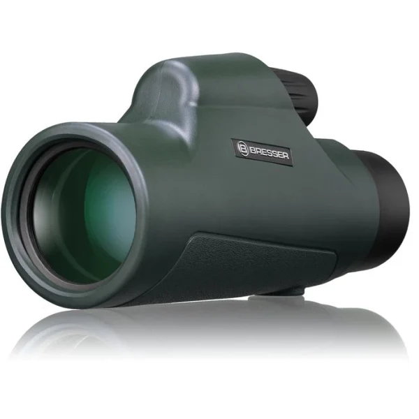 Bresser Fernglas Topas Monokular 10x42mm, 10-fache Vergrößerung, Kompakt, Wasserdicht 1