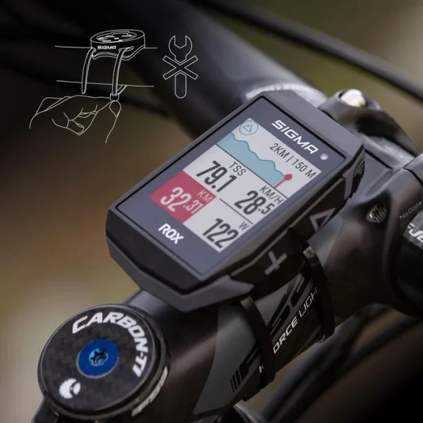 Sigma Fahrradcomputer ROX 11.1 Evo GPS 01030, Kabellos, Schwarz, Mit GPS, Wasserdicht 3