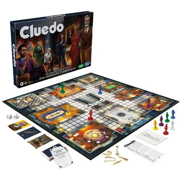 Hasbro Brettspiel 38712 Cluedo, Ab 8 Jahre, 2-6 Spieler 4