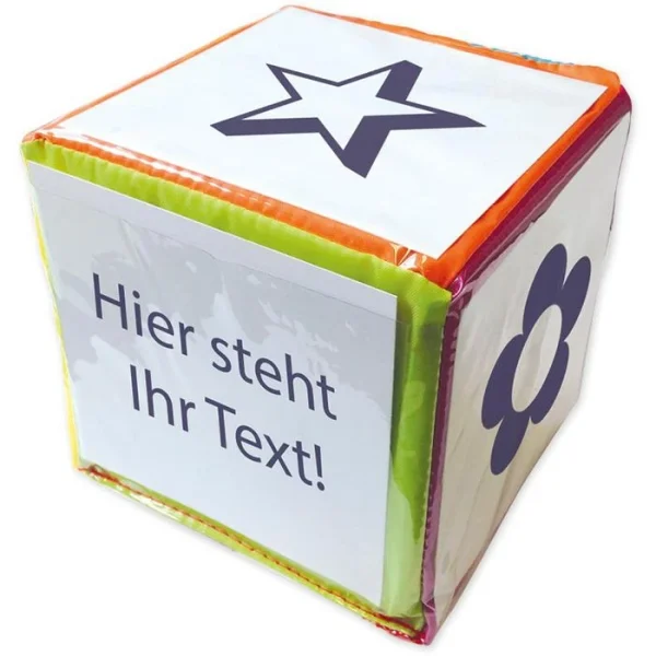 TimeTex Würfel 93597, Blanko-Würfel, Mit Einstecktaschen, 20 Cm Kantenlänge 1