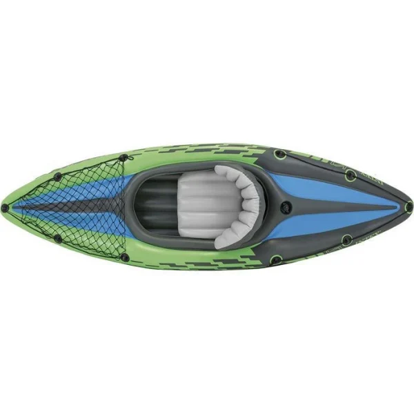 Intex Schlauchboot Challenger K1 Kayak, 68305NP, Für 1 Person, Mit Luftpumpe Und 1 Paddel 3