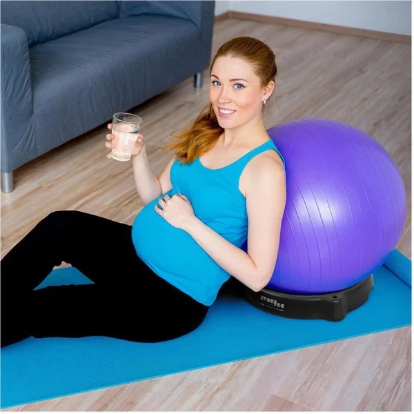 Sport-Tec Ballschale, Für Gymnastikbälle, Schwarz 3