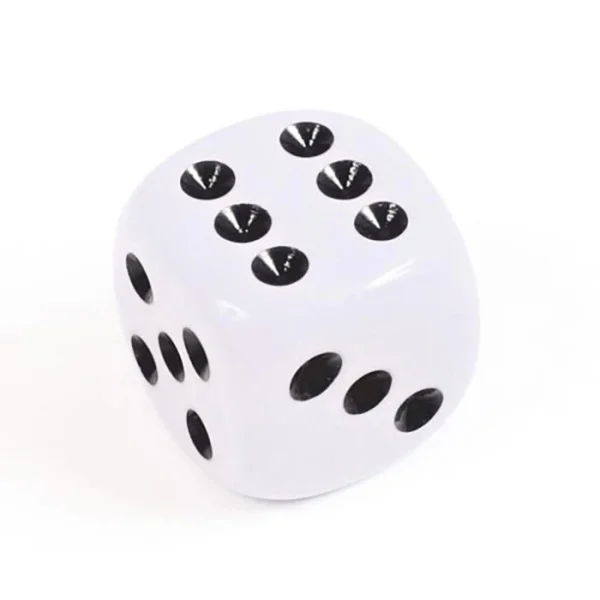 ASS Würfel Altenburger, 22574019, Weiß, Augenwürfel, 15mm Kantenlänge, 6 Stück 3