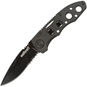 Wolfcraft Klappmesser 4289000, Klingenlänge 7,5cm, Aluminium, Schwarz 22