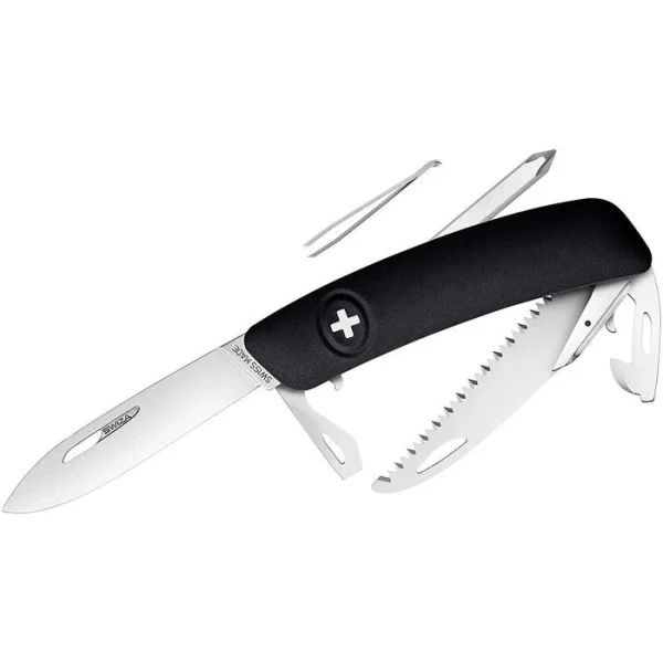 SWIZA Taschenmesser D06, Schwarz, 12 Funktionen 5
