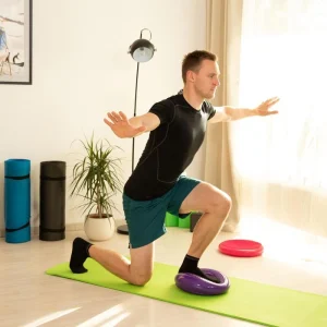 Balancekissen Relaxdays Ø 33cm, Rot, Orthopädisches Ballsitzkissen 13