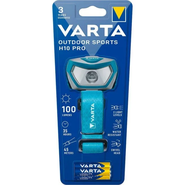 Varta Stirnlampe Outdoor Sports H10 Pro LED, 100 Lumen, Wasserdicht 4