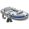 Intex Schlauchboot Excursion 4 Set, 68324NP, Bis 4 Personen, Mit Luftpumpe Und 2 Paddeln 7