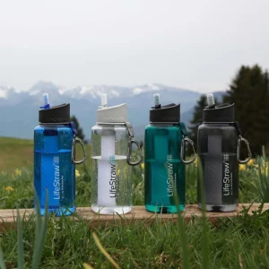 LifeStraw Trinkflasche Go Dark Teal, 1 L, Kunststoff, Türkis, Mit Wasserfilter 22