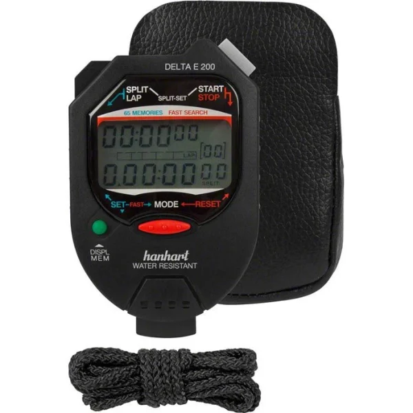 Hanhart Stoppuhr Delta E 200, 65 Speicher, Für Sport, Industrie Und Labor, Wasserdicht 5