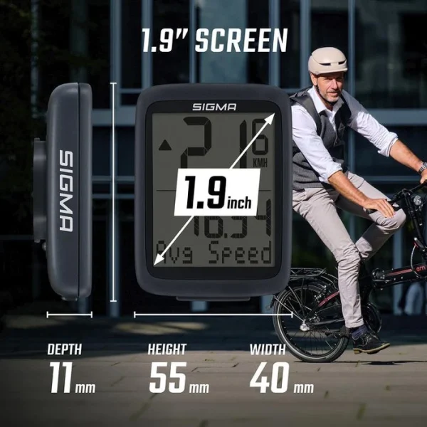 Sigma Fahrradcomputer BC 8.0 WL, 08211, Kabellos, Mit Funk, Wasserdicht 4