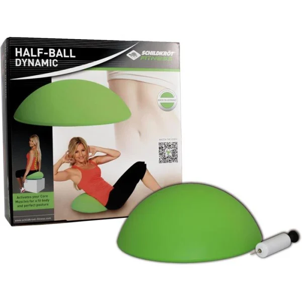 Schildkröt-Fitness Balance-Ball Half-Ball Dynamic, Ø 40 Cm, Grün 3