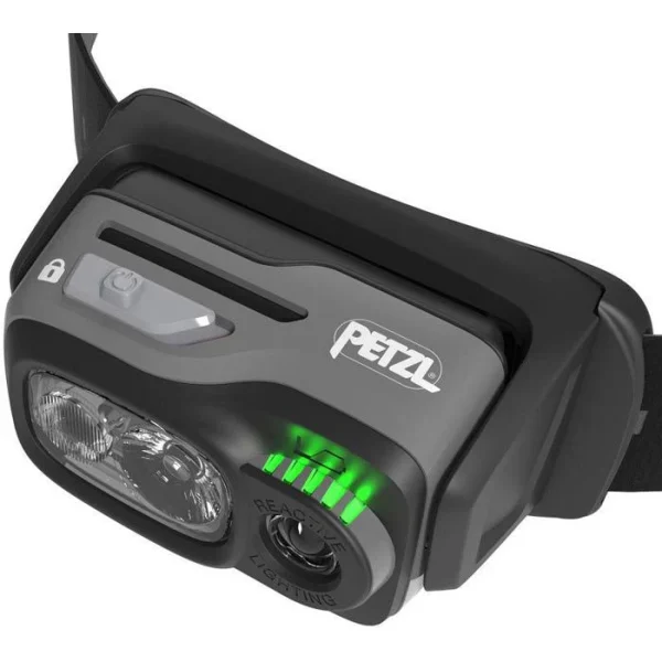Petzl Stirnlampe Swift RL Pro LED, 900 Lumen, Akku, Lichtsensor, Rotlicht, Schwarz 6