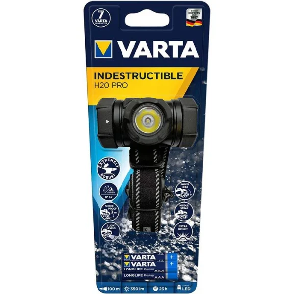 Varta Stirnlampe Indestructible H20 Pro LED, 350 Lumen 4