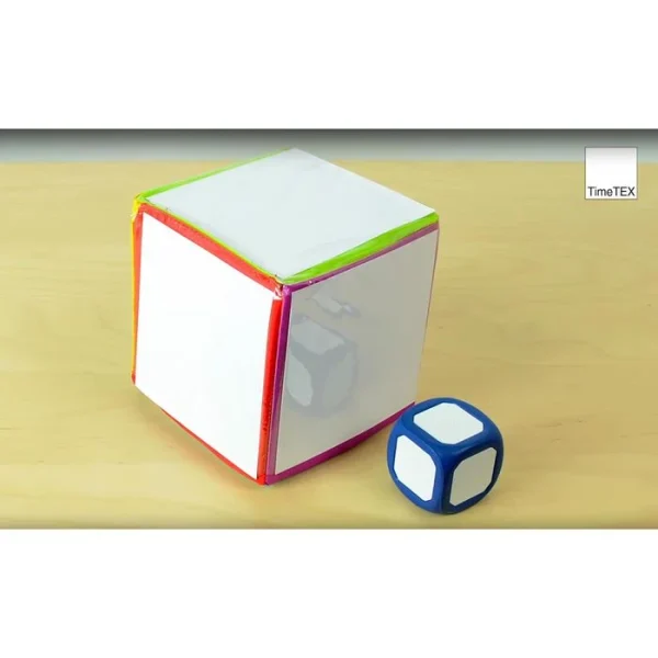 TimeTex Würfel 93597, Blanko-Würfel, Mit Einstecktaschen, 20 Cm Kantenlänge 4