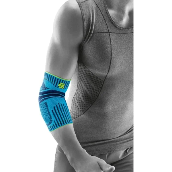 Bauerfeind Ellenbogenbandage Sports Elbow Support, Für Links & Rechts, Blau, Größe M 6
