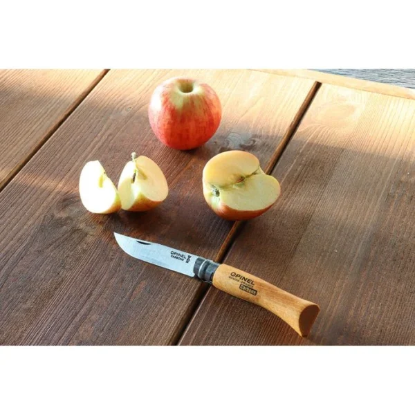 Opinel Klappmesser No.6 Carbon, Klingenlänge 7cm, Buche, Braun 5
