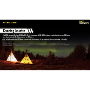Nitecore Campinglampe LR60 LED Dimmbar, 280 Lumen, Akku, Magnet, Powerbank 22