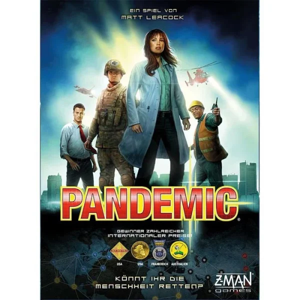 Asmodee Brettspiel 691100 Pandemic, Ab 8 Jahre, 2-4 Spieler 4