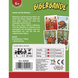 Amigo Kartenspiel 2920, Biberbande, Ab 6 Jahre, 2-6 Spieler 10