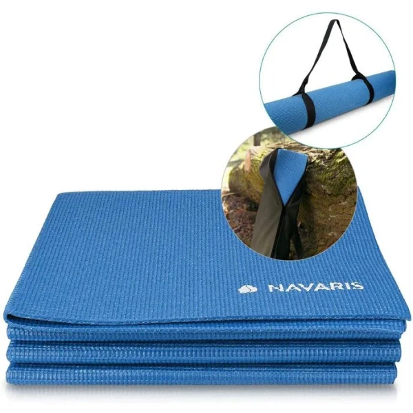 Navaris Gymnastikmatte 173 X 61 X 0,4cm, Faltbar, Blau 5
