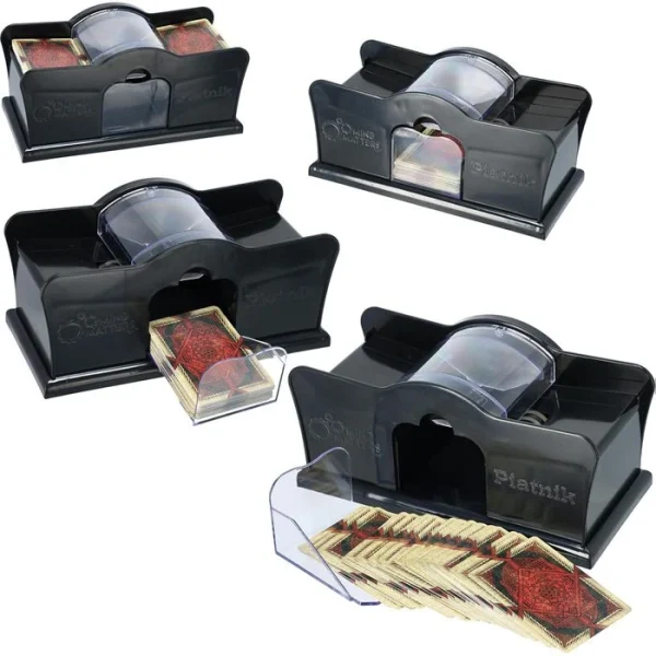 Piatnik Kartenmischmaschine 299698, Manuell, Kartenformat 6,2 X 9,1 Cm, Für 2 Decks 3