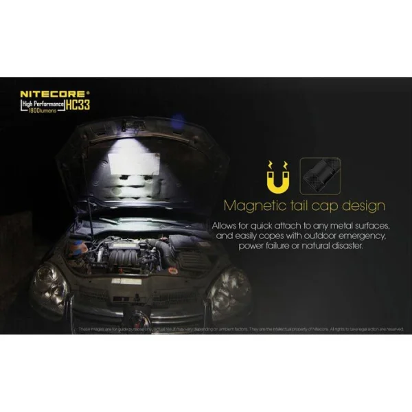 Nitecore Stirnlampe HC33 LED, 1800 Lumen, Akku, Wasserdicht 6