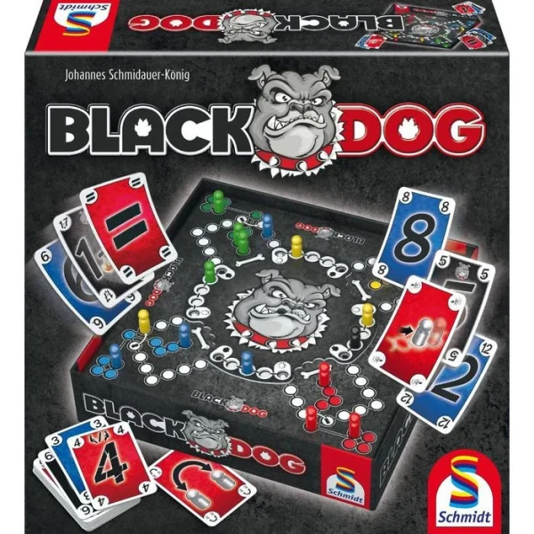 Schmidt Spiele Schmidt-Spiele Brettspiel 49323 Black DOG, Ab 8 Jahre, 2-4 Spieler 1