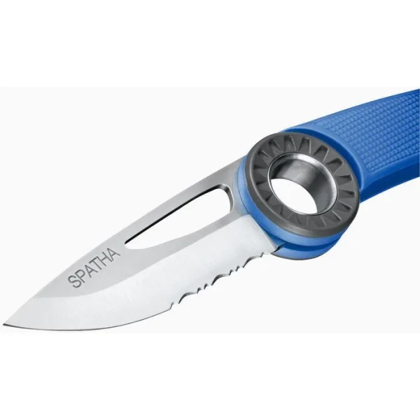 Petzl Klappmesser Spatha, S92AB, Klingenlänge 7,2cm, Kunststoff, Blau 4