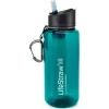 LifeStraw Trinkflasche Go Dark Teal, 1 L, Kunststoff, Türkis, Mit Wasserfilter 14