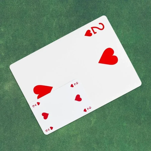 Relaxdays Spielkarten 10023627, Jumbo Pokerkarten, 54 XXL-Karten, Plastik, Anglo-Amerikanisches Bild 5